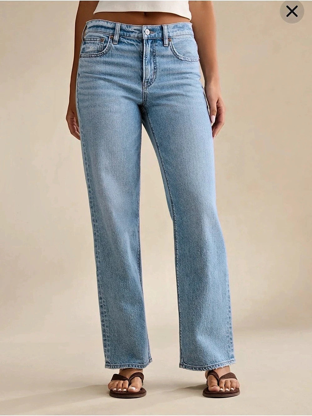American Eagle High-Waisted Stovepipe Jean Waist 12 NWT
